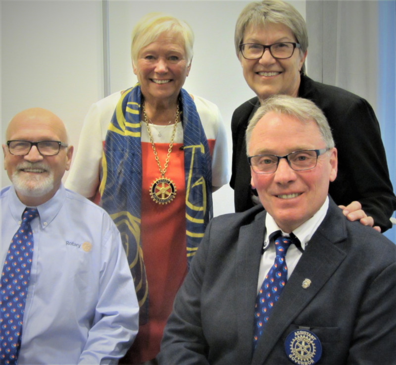 Distrikts-guvernøren satte stor pris på oss