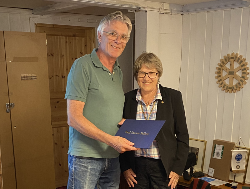 Utdeling av Paul Harris Fellow